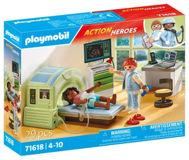 Playmobil, Action Heroes, Pacjent podczas rezonansu magnetycznego, 71618