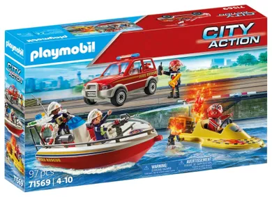 Playmobil, City Action, Akcja straży pożarnej, 71569