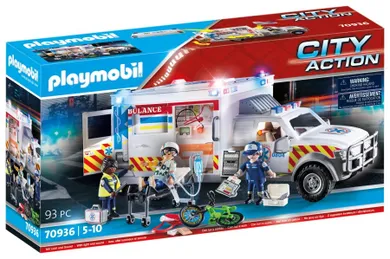 Playmobil, City Action, Ambulans pogotowia ratunkowego: US Ambulance, 70936
