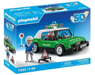 Playmobil, City Action, Klasyczny samochód policyjny, 71591