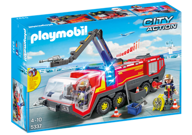 Playmobil, City Action, Pojazd strażacki na lotnisku ze światłem, 5337