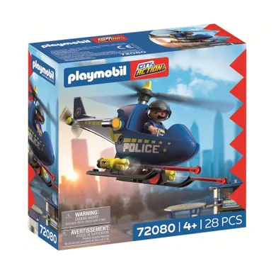Playmobil, City Action, Policyjny helikopter z radarem, 72080