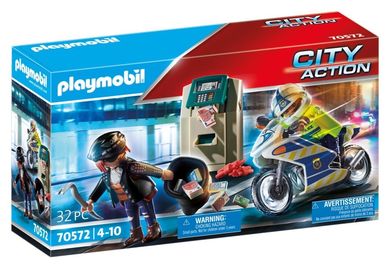 Playmobil, City Action, Policyjny motor: Pościg za przestępcą, 70572