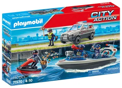 Playmobil, City Action, Pościg policyjny na wodzie, 71570