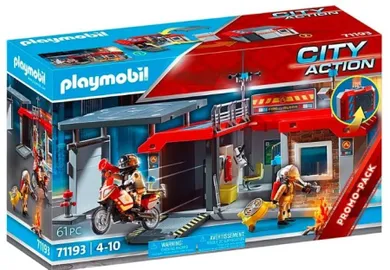 Playmobil, City Action, remiza strażacka, 71193