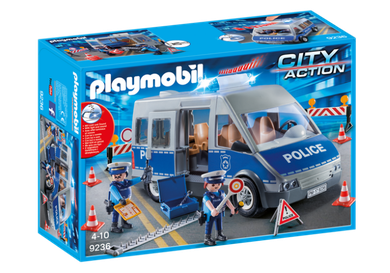 Playmobil, City Action, Samochód policyjny z blokadą drogową, 9236