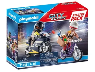 Playmobil, City Action, Starter Pack: Jednostka specjalna ze złodziejem biżuterii, 71255