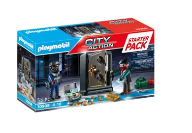 Playmobil, City Action, Starter Pack: Włamanie do sejfu, 70908
