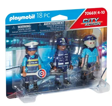 Playmobil, City Action, Zestaw figurek: Policjanci, 70669