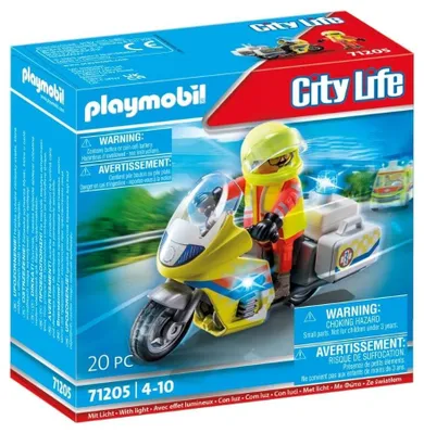 Playmobil, City Life, Motor ratunkowy ze światłem, 71205