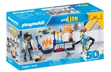Playmobil, City Life, Naukowiec z robotami, 71450