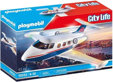 Playmobil, City Life, Prywatny samolot, samolot z figurkami i akcesoriami, 70533