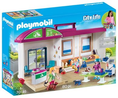 Playmobil, City Life, Przenośna klinika dla zwierząt, 70146