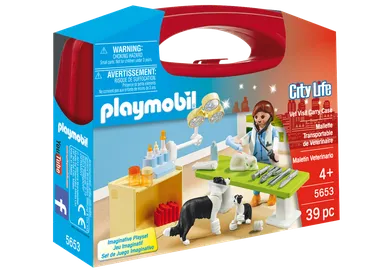 Playmobil, City Life, Przenośna skrzyneczka, Skrzyneczka Weterynarz, 5653