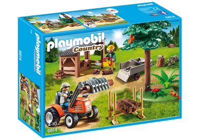 Playmobil, Country, Drwal z traktorem, 6814