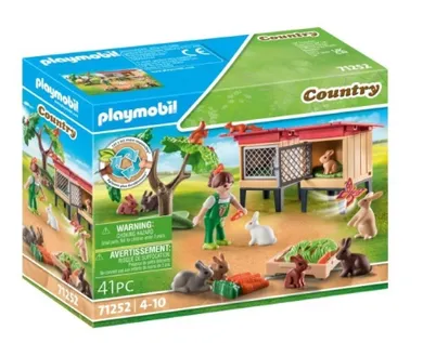 Playmobil, Country, Klatki z królikami, 71252