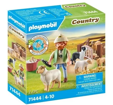 Playmobil, Country, Młody owczarz z owcami, 71444