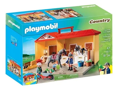 Playmobil, Country, Przenośna stajnia, 71393