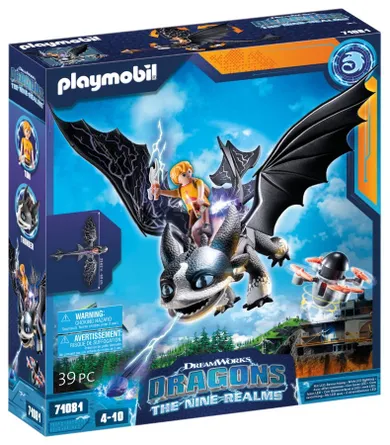 Playmobil, Dragons The Nine Realms, Thunder & Tom, 71081
