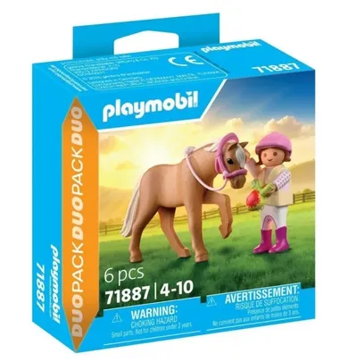 Playmobil, Duo Pack, Dziewczynka z kucykiem, 71887