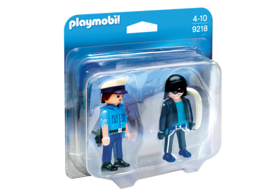 Playmobil, Duo Pack, Policjant i złodziej, 9218