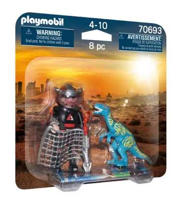 Playmobil, Duo Pack, Polowanie na Velociraptora, 70693