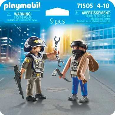 Playmobil, DuoPack, Jednostka specjalna i bandyta, 71505