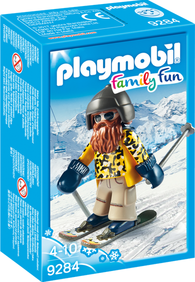 Playmobil, Family Fun, Narciarz na nartach snowblade, 9284