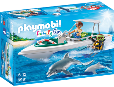 Playmobil, Family Fun, Nurkowie z motorówką, 6981