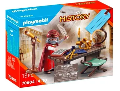 Playmobil, History, Astronom, zestaw upominkowy z figurką, 70604