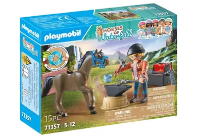 Playmobil, Horses of Waterfall, Kowal Ben i Achilles, 71357