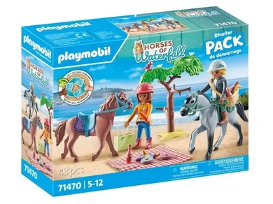 Playmobil, Horses of Waterfall, Wycieczka konna na plażę z Amelią i Benem, 71470