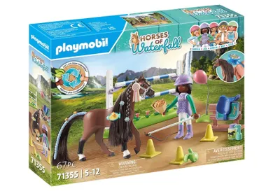 Playmobil, Horses of Waterfall, Zoe i Blaze z przeszkodami, 71355