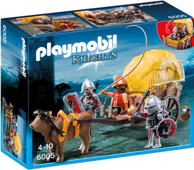 Playmobil, Knights, Zamaskowany powóz rycerzy herbu Sokoła, 6005