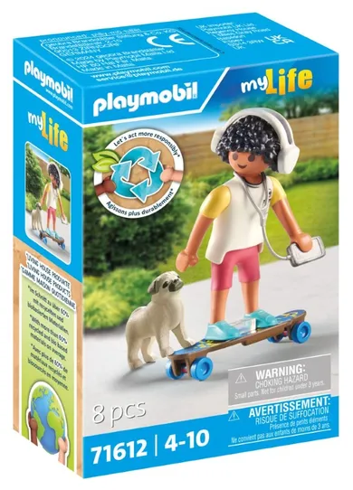 Playmobil, My Life, Chłopiec z psem, 71612