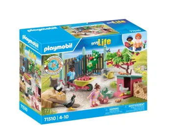 Playmobil, My Life, Mała kurza ferma w ogródku Tiny House, 71510