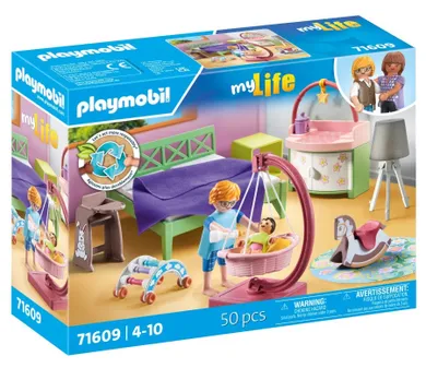 Playmobil, My Life, Sypialnia z kącikiem zabaw dla dzieci, 71609