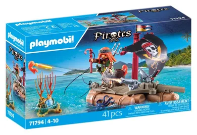 Playmobil, Pirates, Piracka tratwa ze skarbem, 71794