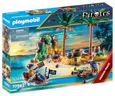 Playmobil, Pirates, Piracka wyspa skarbów ze szkieletem, 70962