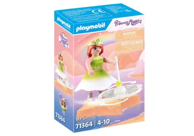 Playmobil, Princess Magic, Niebiański tęczowy bączek z księżniczką, 71364