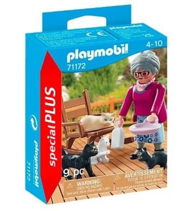 Playmobil, Special Plus, Babcia z kotkami, 71172