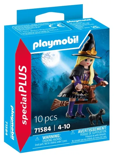 Playmobil, Special Plus, Czarownica z kotem, 71584