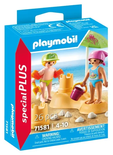 Playmobil, Special Plus, Dzieci i zamek z piasku, 71581