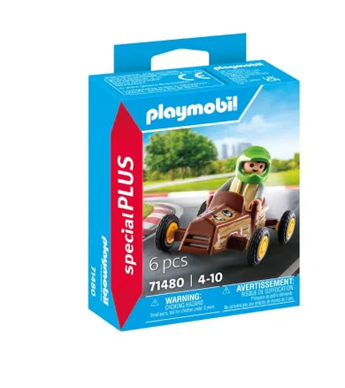 Playmobil, Special Plus, Dziecko z gokartem, 71480