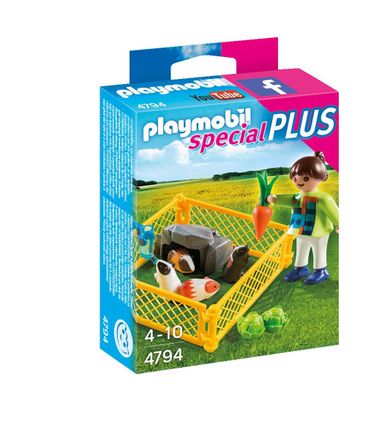 Playmobil, Special Plus, Dziewczynka z świnkami morskimi, 4794