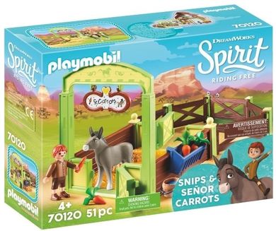 Playmobil, Spirit, Boks stajenny "Snips i Pan marchewa", 70120