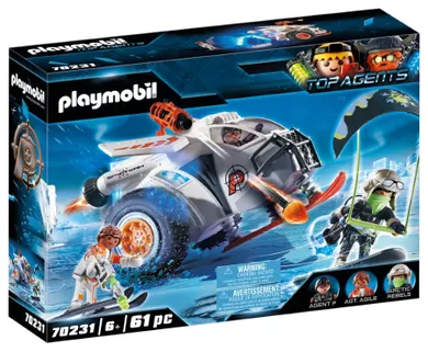 Playmobil, Top Agents, Spy Team Pojazd śnieżny, 70231