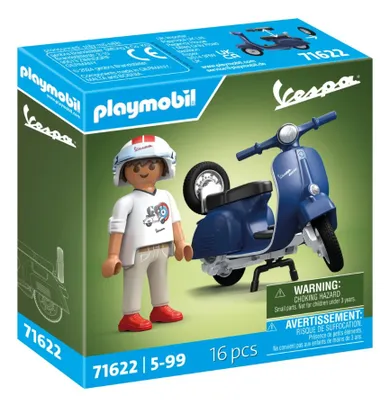 Playmobil, Vespa, 150 Sprint Veloce, niebieski, 71622