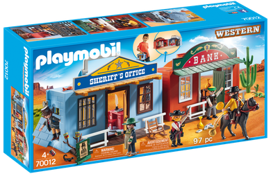 Playmobil, Western, Przenośne miasteczko westernowe, 70012