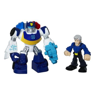 Playskool, Transformers, Rescue Bots, Chase The Police Bot & Chief Charlie Burns, zestaw 2 figurek